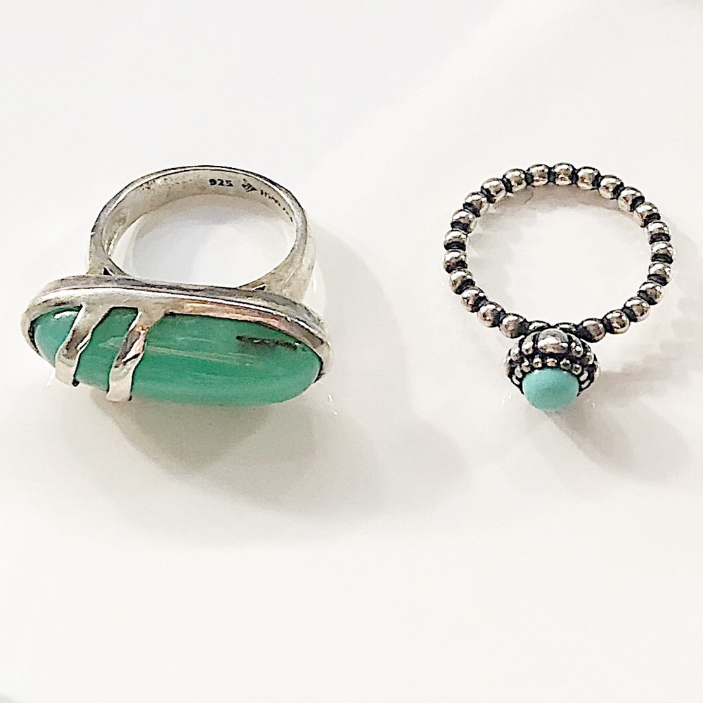 Large Silpada Turquoise Ring Size 6